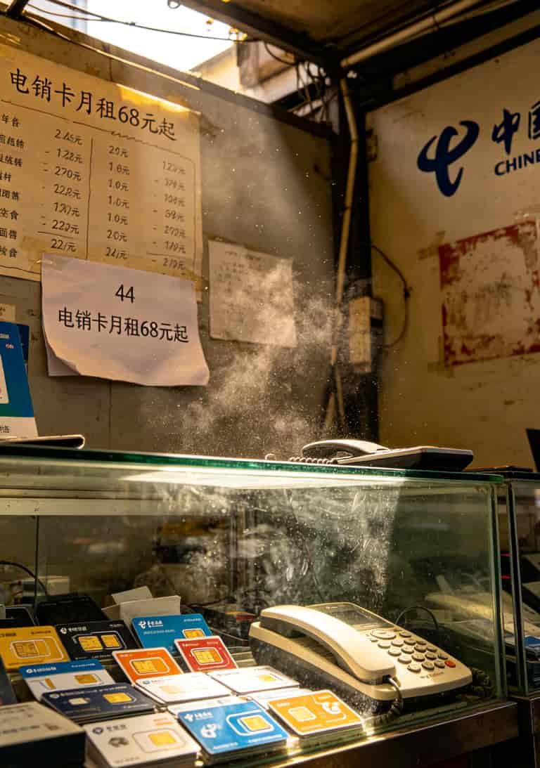 中国电信logo的电销卡,看牌子你就输了(附2025实测避坑) 电销卡套餐对比表示意图