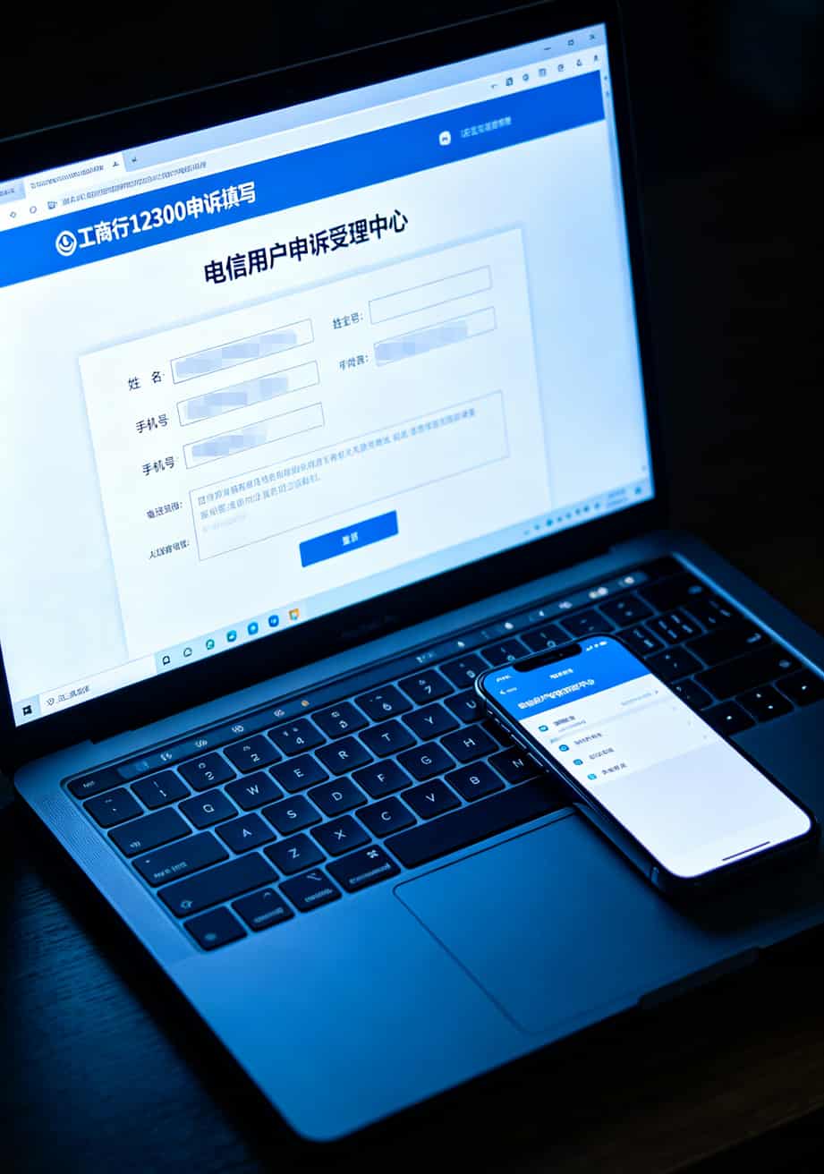 工信部12300申诉平台操作界面