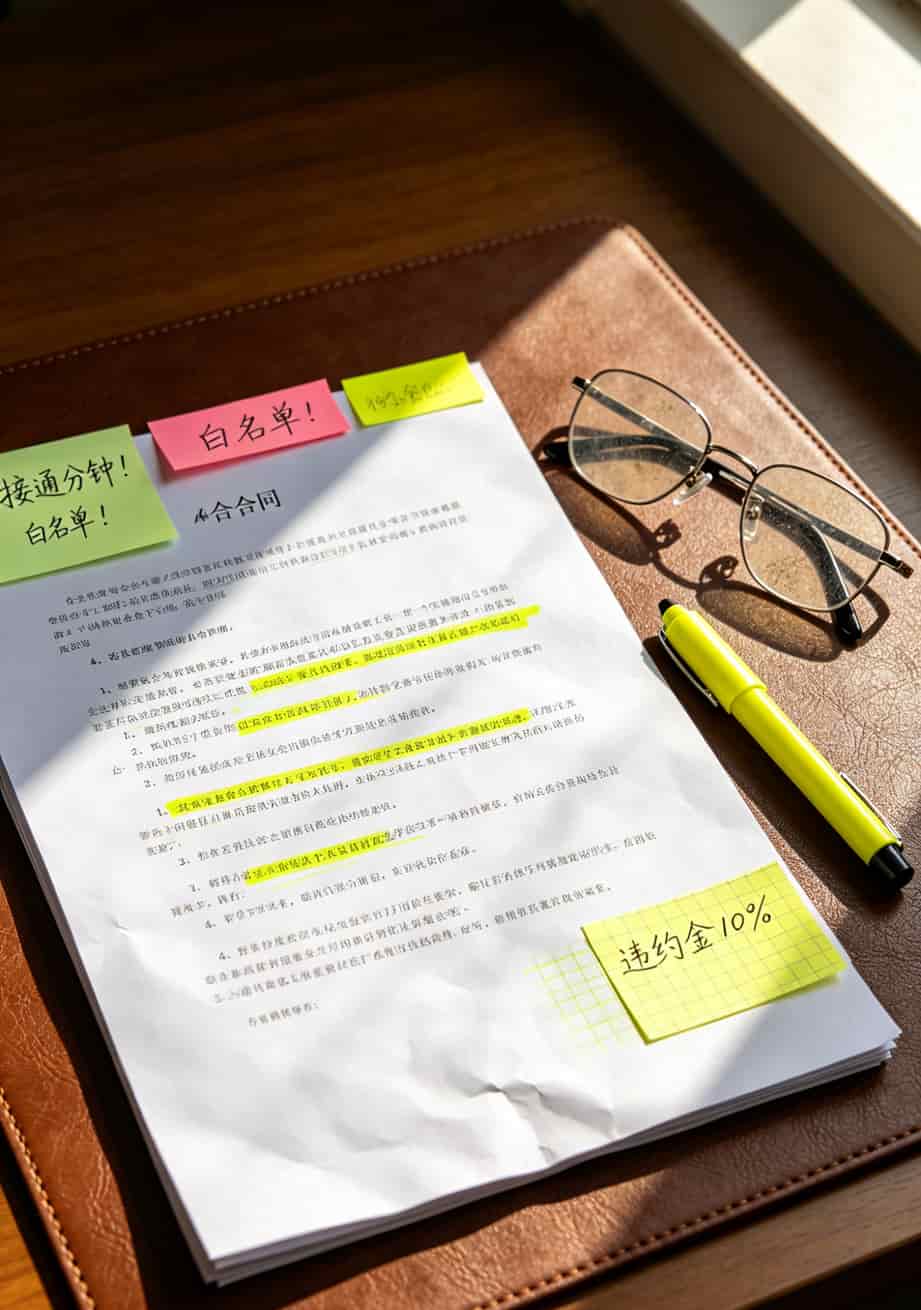 苏州电信电销卡避坑实录:跑了8年电销,踩过的坑都在这了 电销卡合同关键条款标注示例