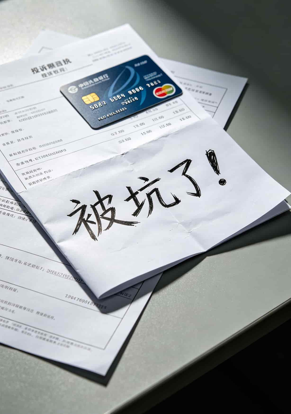 搜“电信下载”想省钱?信用卡交话费一年反撸480,电销老油条说实话 信用卡账单显示年费1200元,客户手写“被坑了”三个字