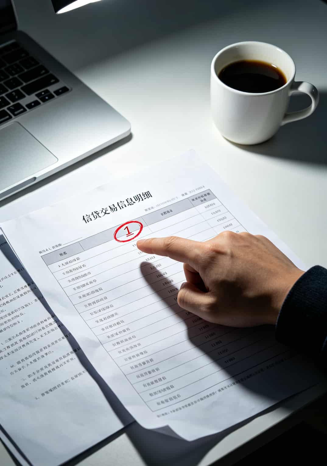 征信报告的局部截图，“逾期记录”栏被红框标出