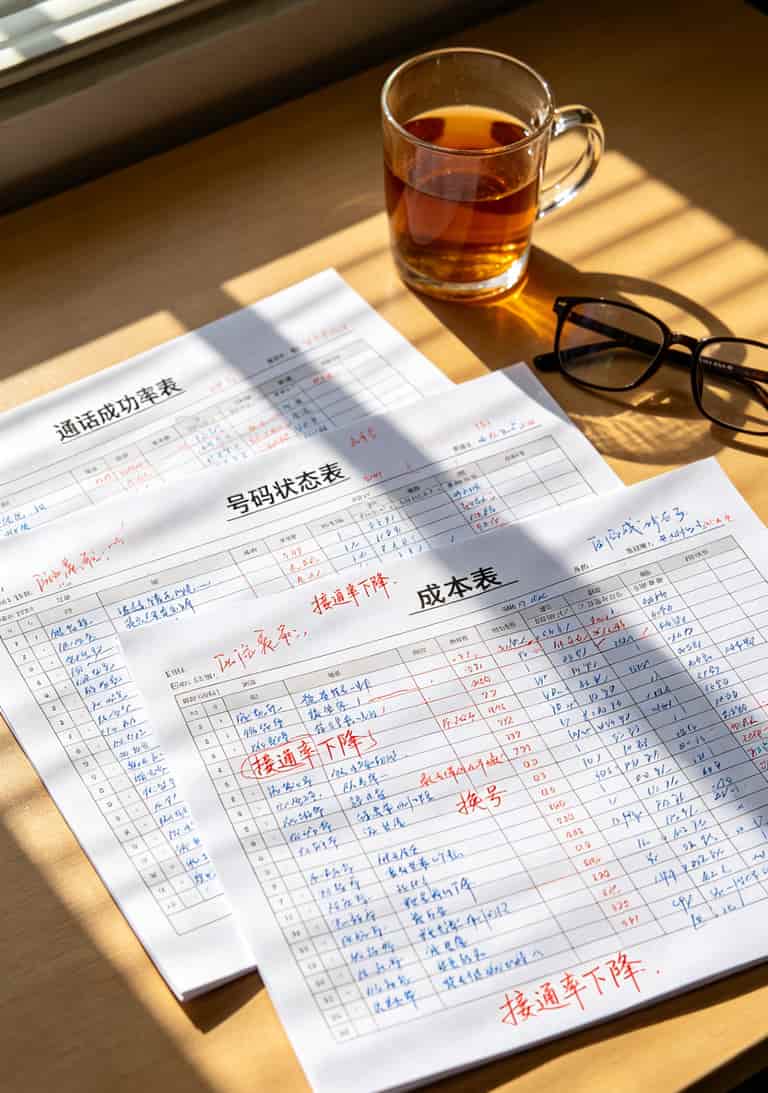 中国电信logo的电销卡,看牌子你就输了(附2025实测避坑) 电销卡每日三张表示例
