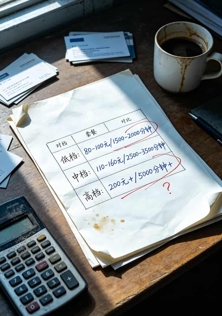 苏州电信电销卡避坑实录:跑了8年电销,踩过的坑都在这了 不同价位电销卡套餐对比表格