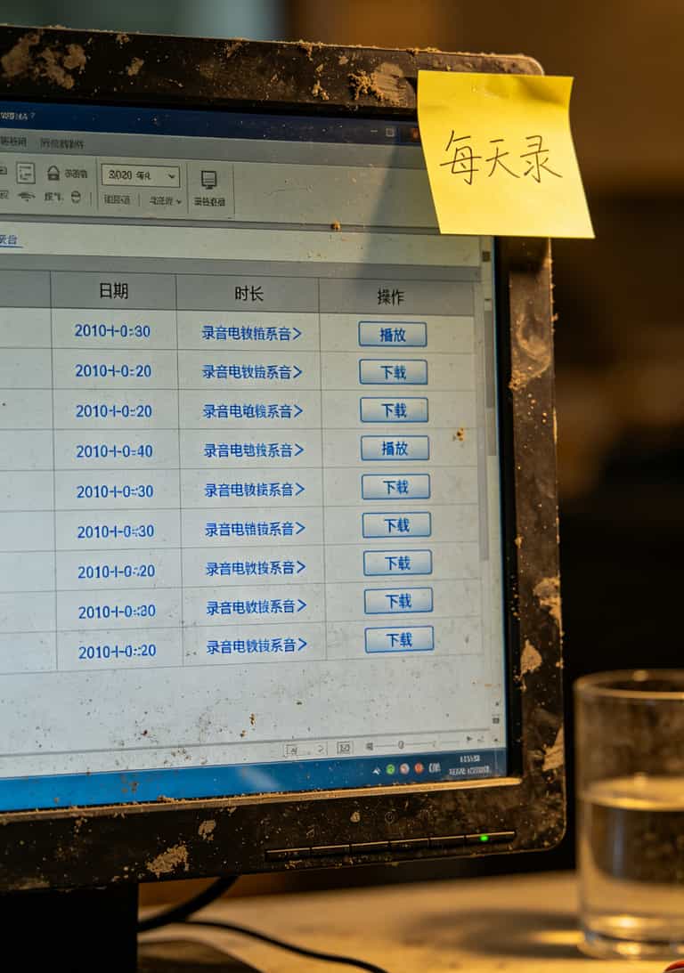 光电信息电销卡避坑指南:换过11张卡,亏过6万块订单,才搞明白怎么买最划算 电销卡后台录音功能界面截图