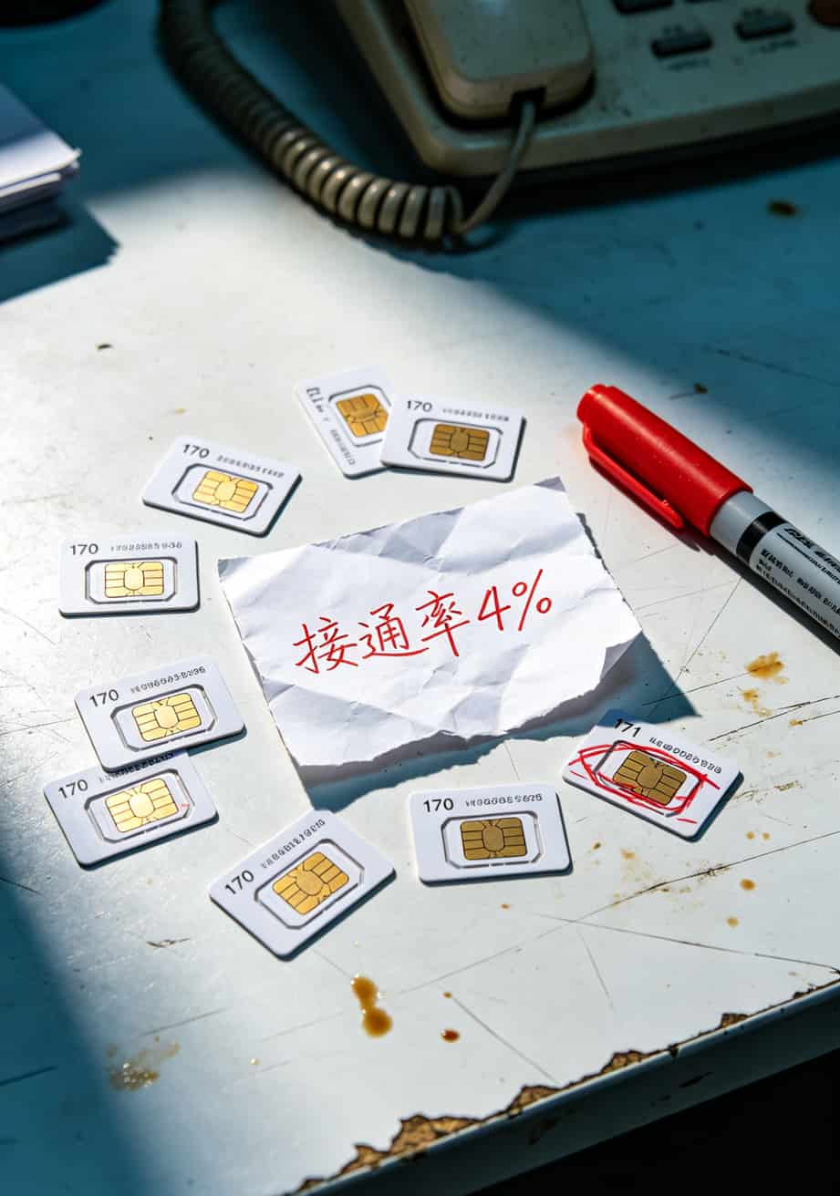 宽带欠费没查,我丢了俩客户(电销卡防封血泪史,附中国电信宽带欠费查询提醒) 一堆170开头的电销卡堆在桌上