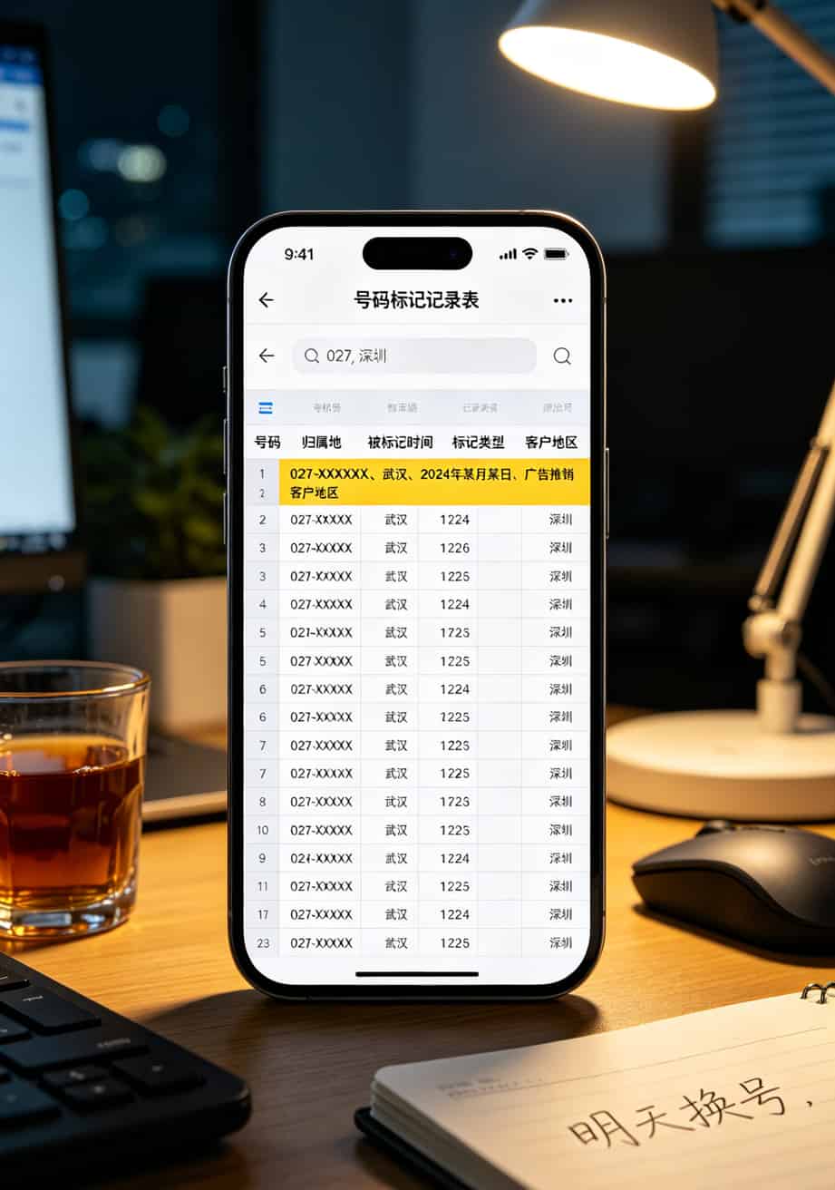 做电销6年换了11张卡,终于搞明白中国电信邮箱绑不绑电销卡的区别 电销卡后台号码标记数据库截图