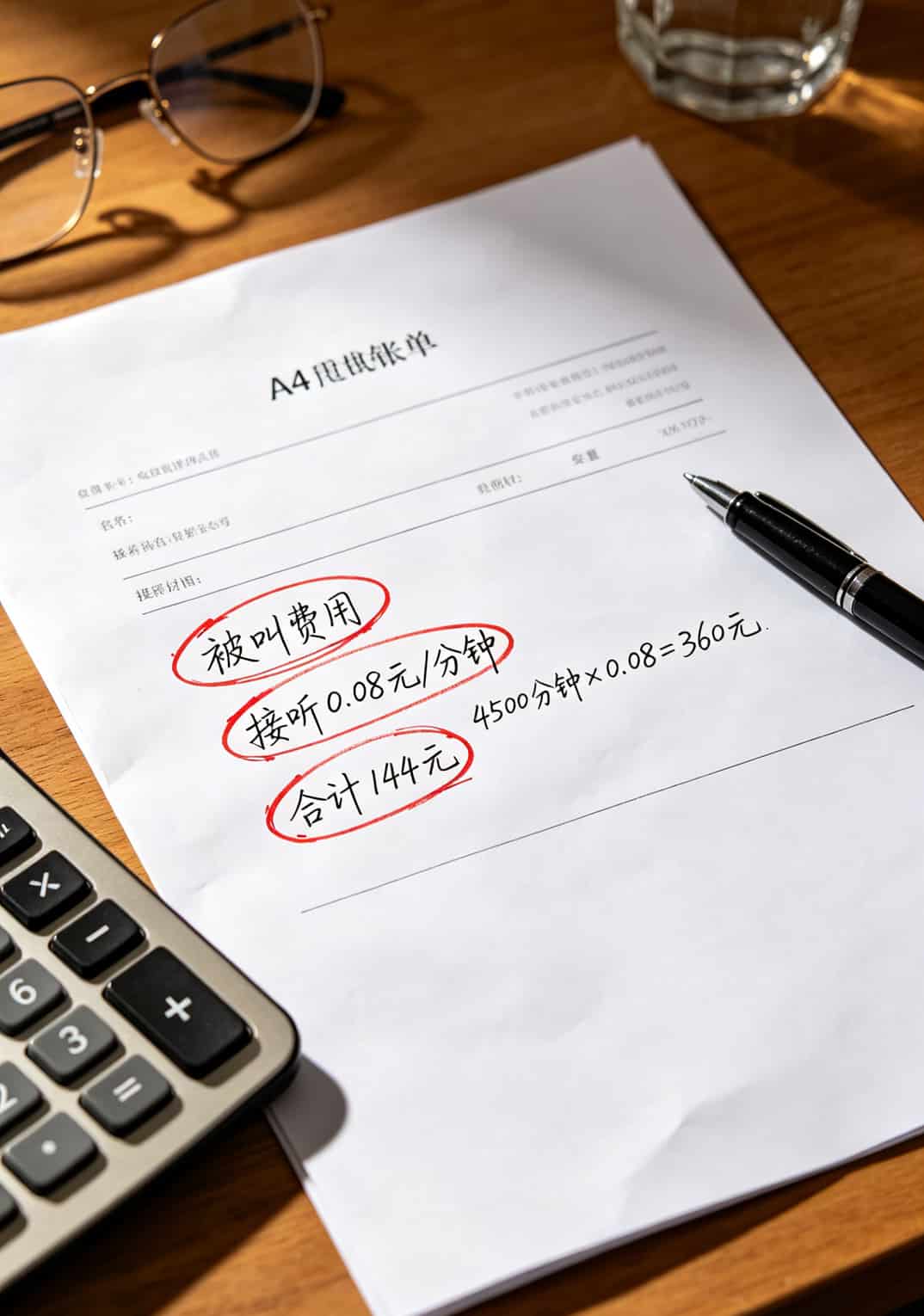 电销卡账单接听费用明细截图
