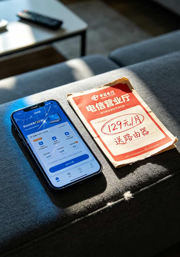 线上线下一体化办理渠道对比图，标注价格差异和赠品信息