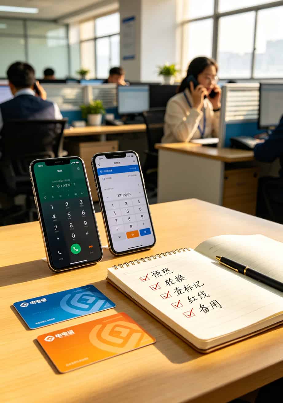 电销卡使用管理五步法示意图