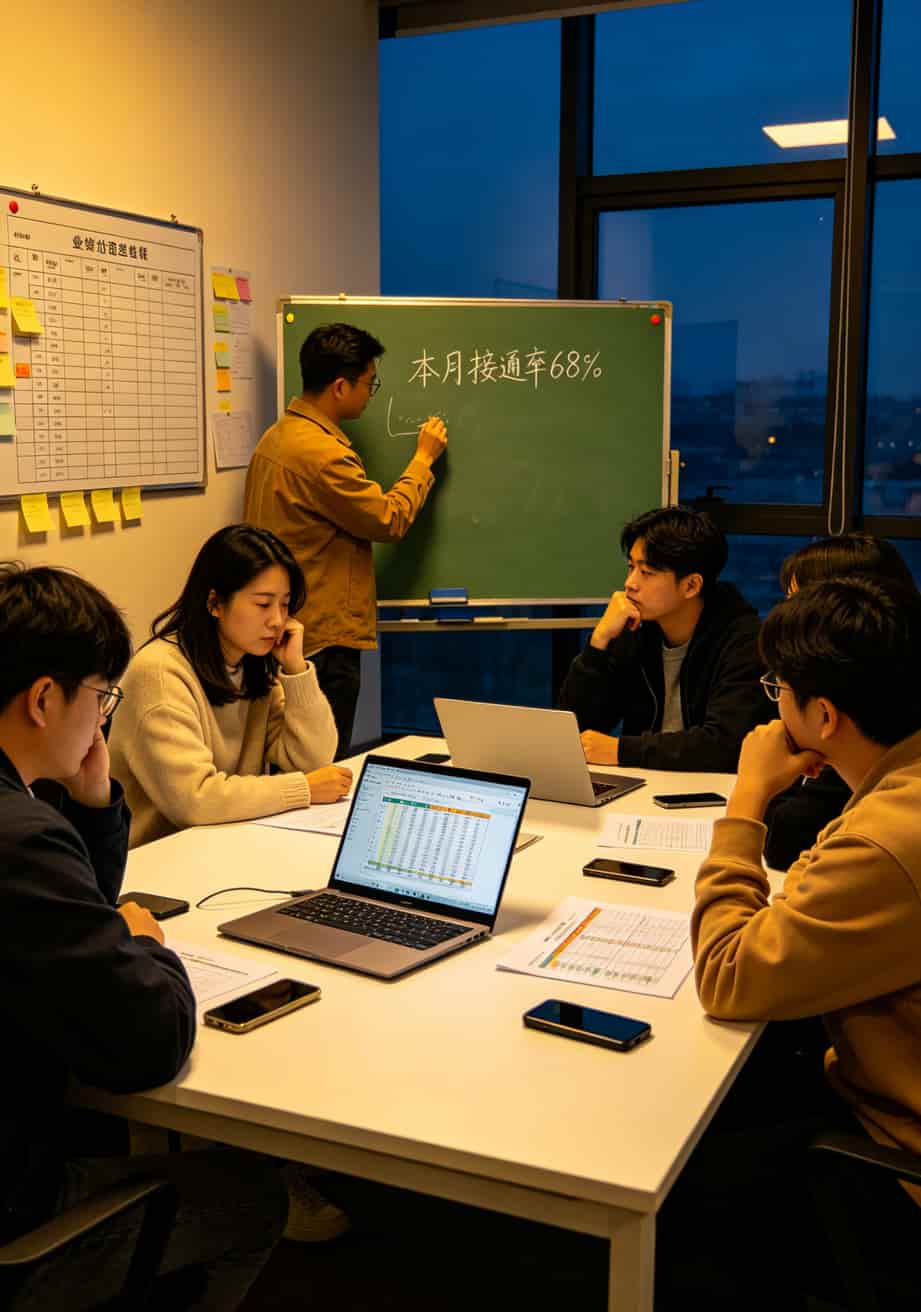 光电信息电销卡避坑指南:换过11张卡,亏过6万块订单,才搞明白怎么买最划算 电销工作场景团队开会复盘