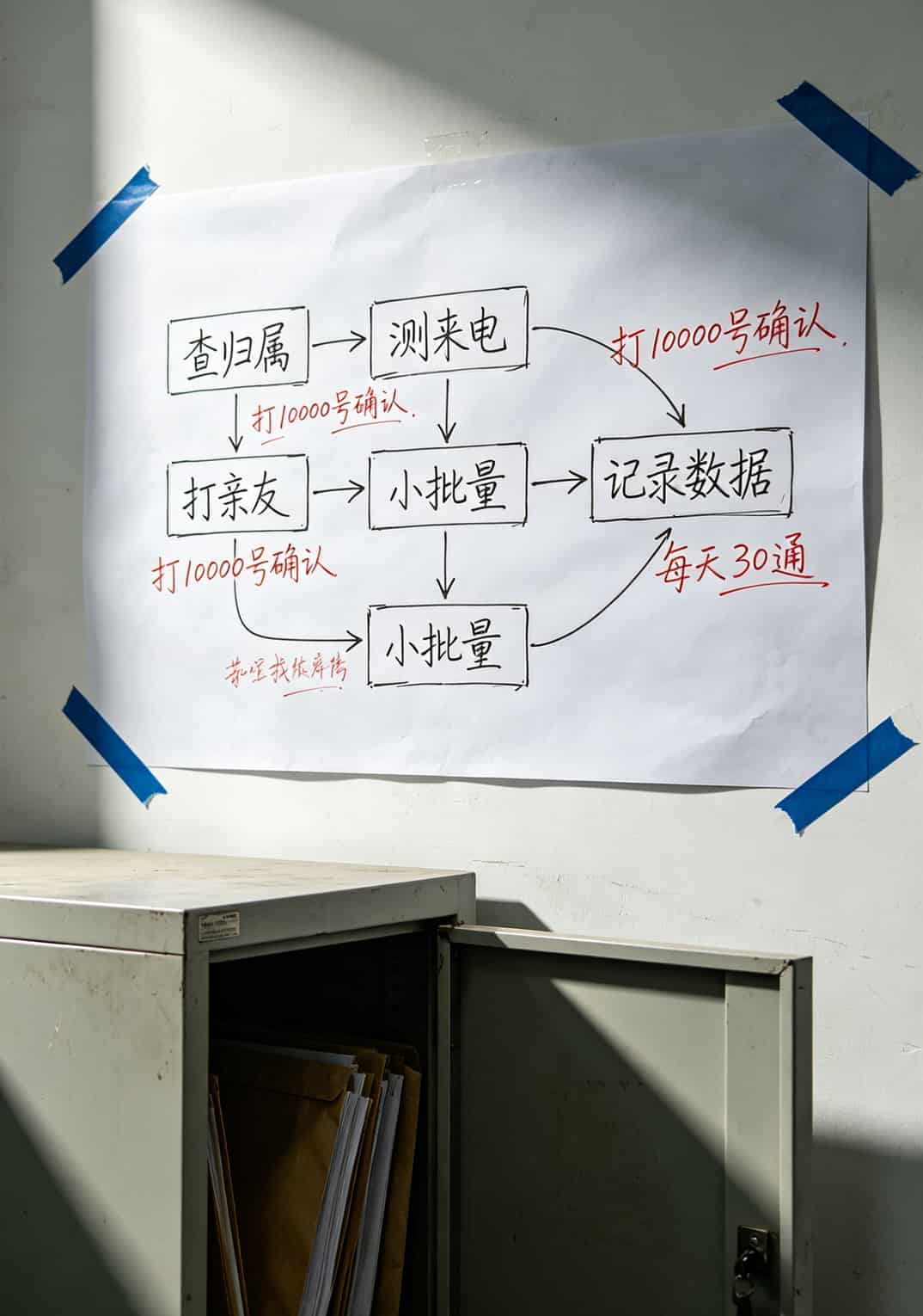 打了三年电销卡亏了六万块,一个电信客服电话把我捞上来了 电销卡激活五步法手绘流程图