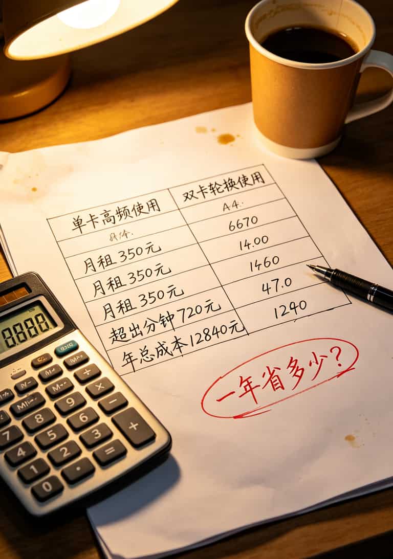 电销卡长期成本计算对比表格