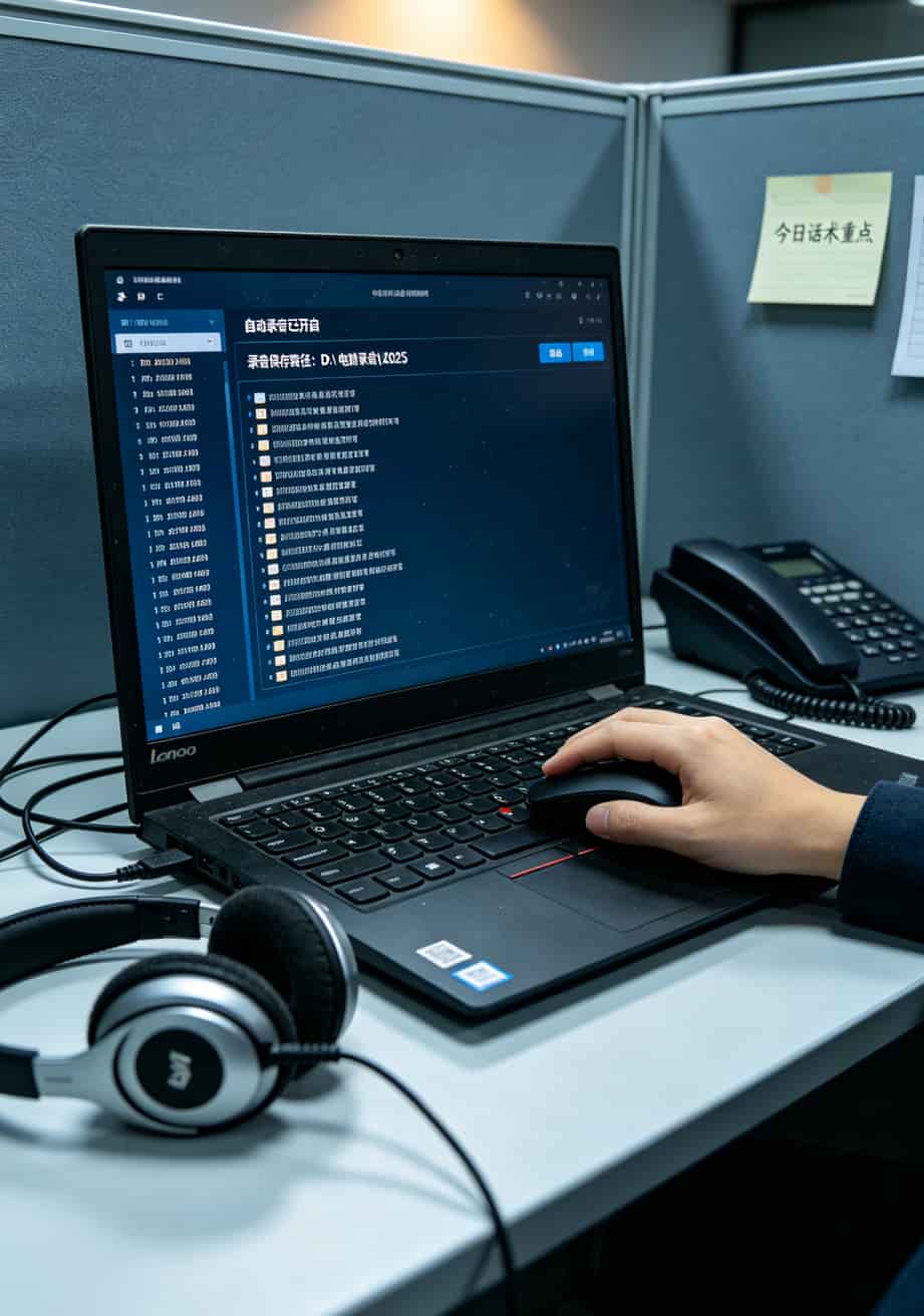 电脑上通话录音软件的设置界面