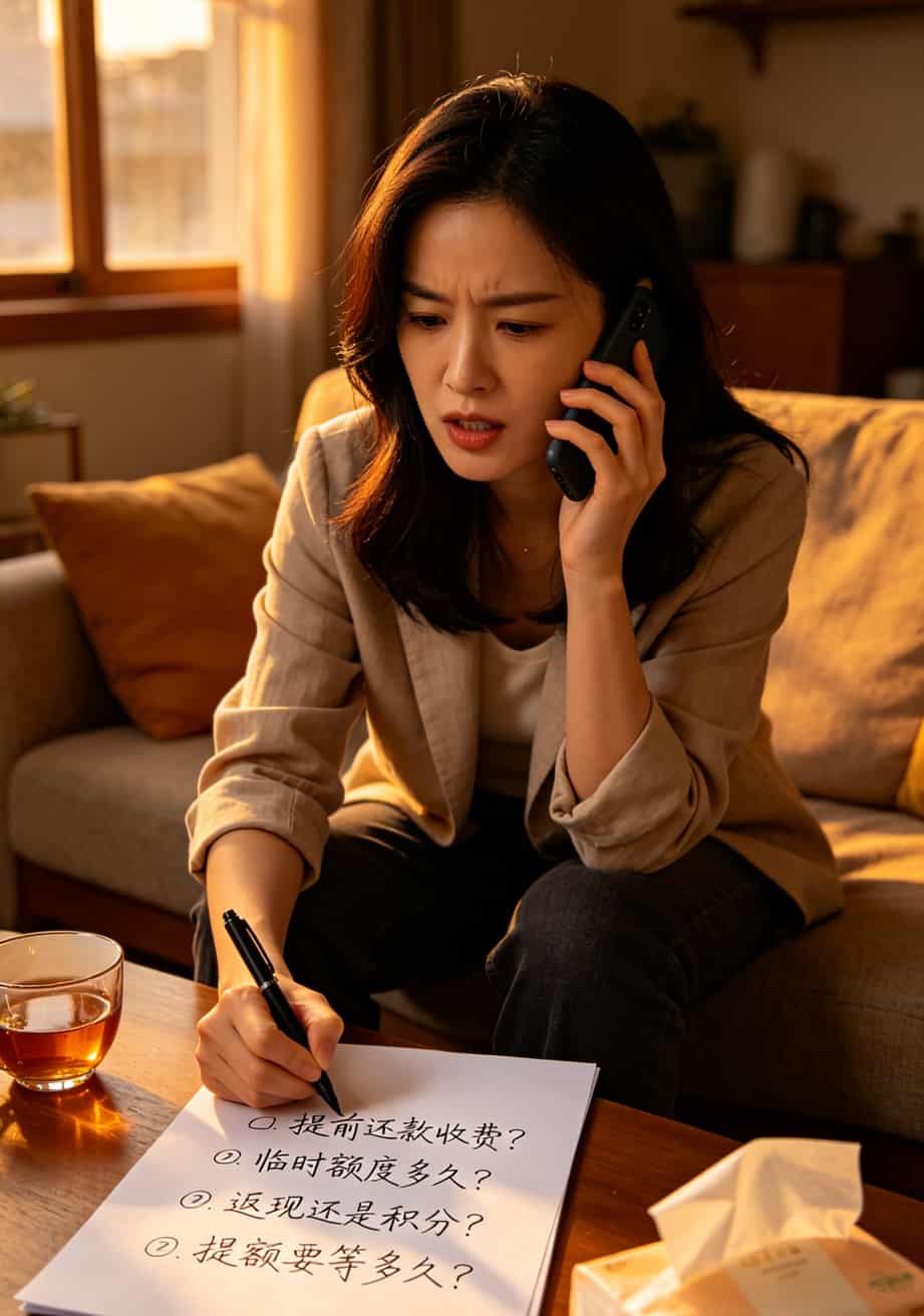 一个人拿着手机在打电话，另一只手在纸上写问题