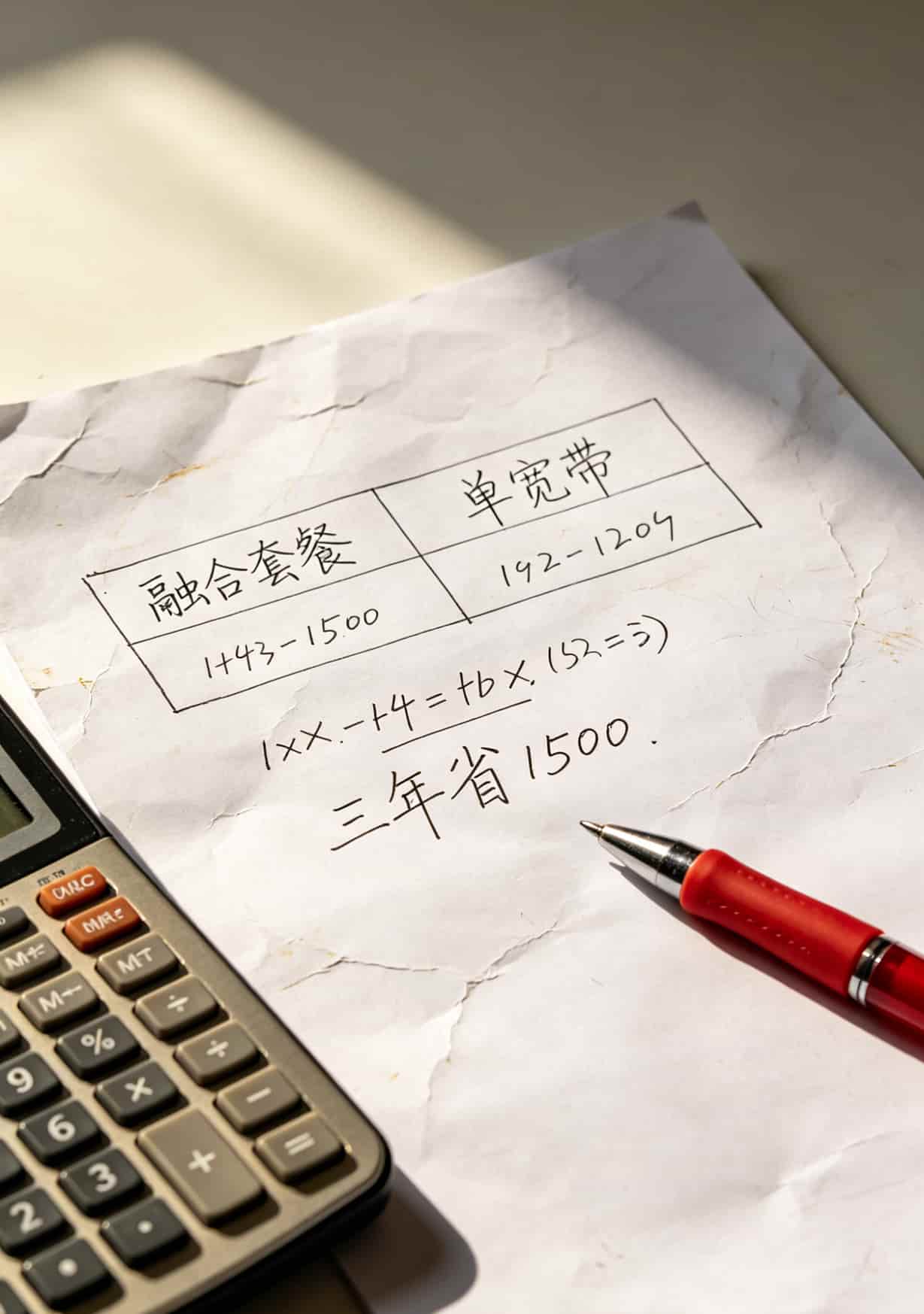 电信宽带一个月多少钱?73块!我拿信用卡分期账单换的教训 融合套餐和单宽带费用对比计算表