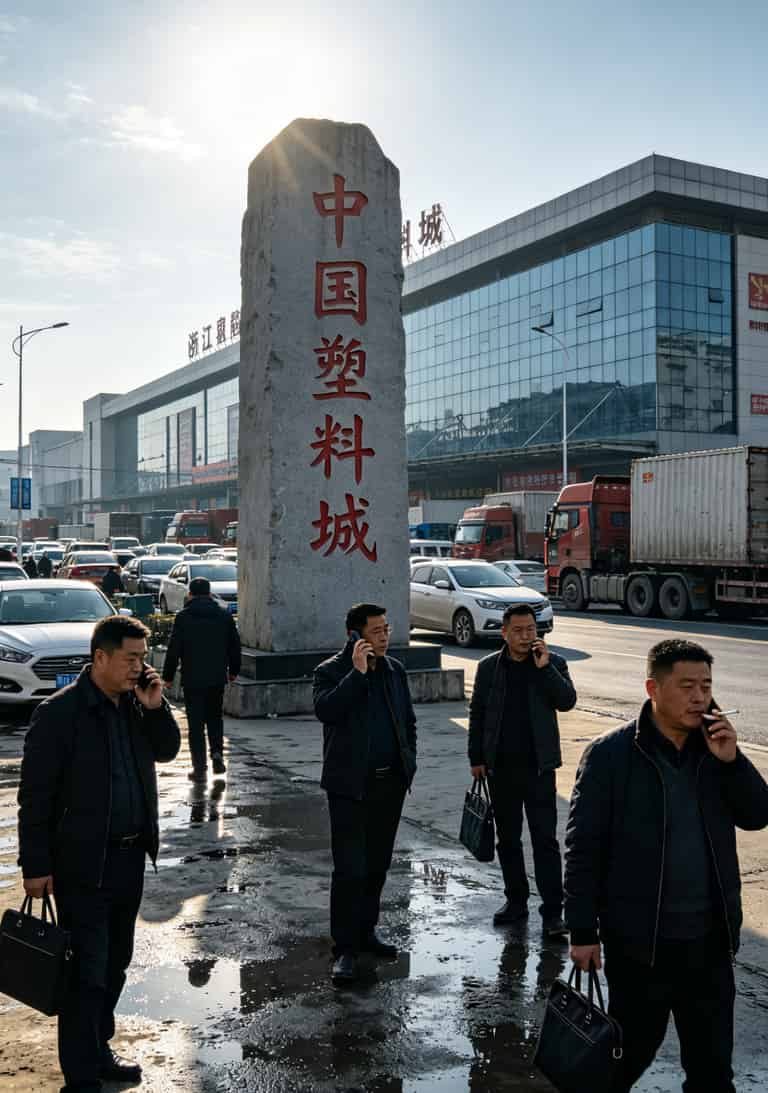 余姚塑料城门口人来人往的街景，做生意的都在这里找过电销卡