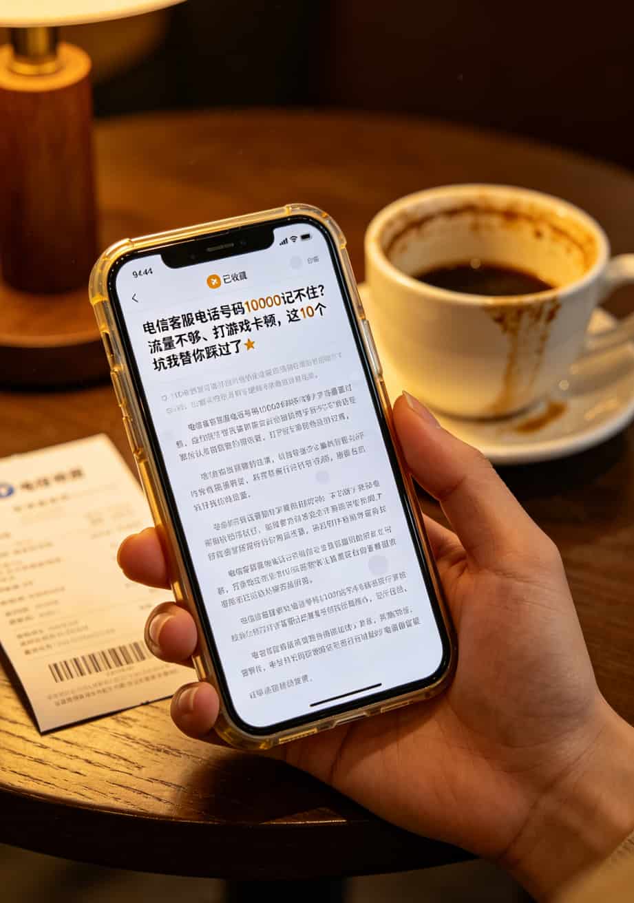 手机收藏这篇文章的界面示意