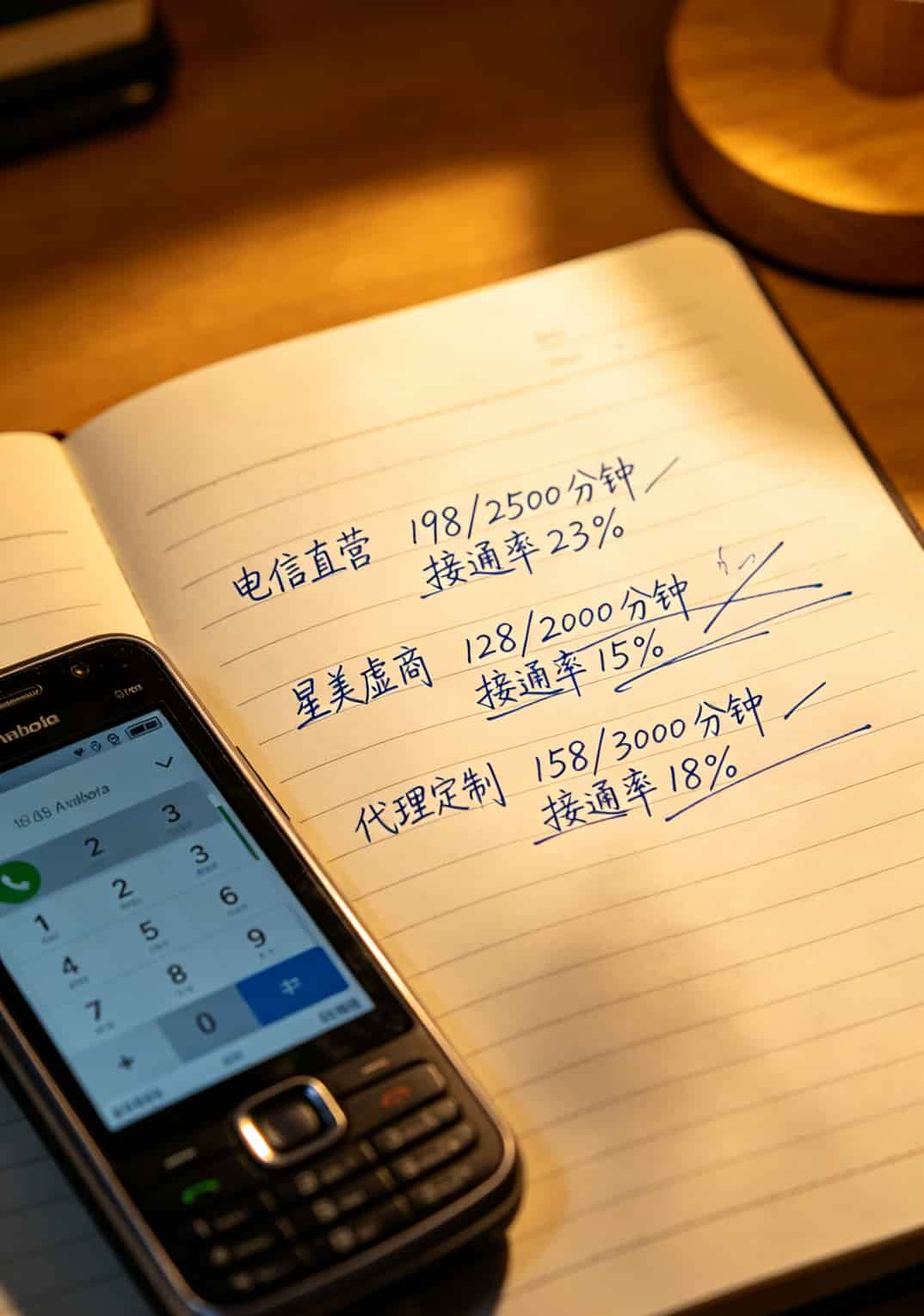 在佛山跑了八年电销,换了二十多张卡,今天把电信官方号码那点事全抖出来 三款电销卡实测数据对比表:资费、分钟数、接通率