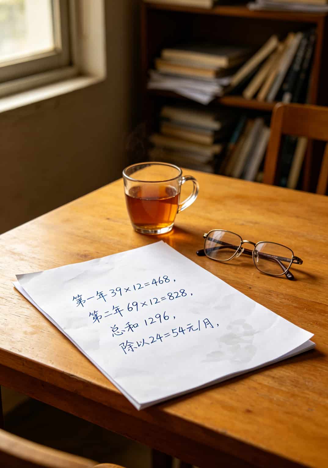 两年套餐实际月租计算表格示例