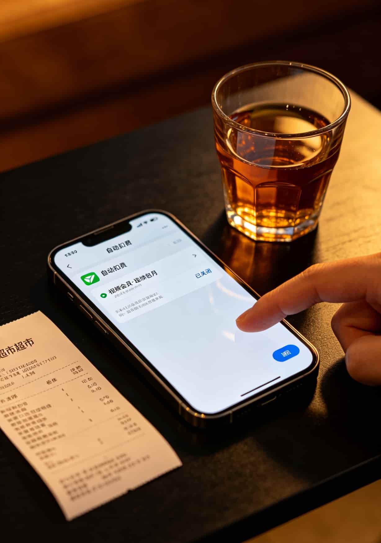 微信支付中关闭自动续费的操作界面截图