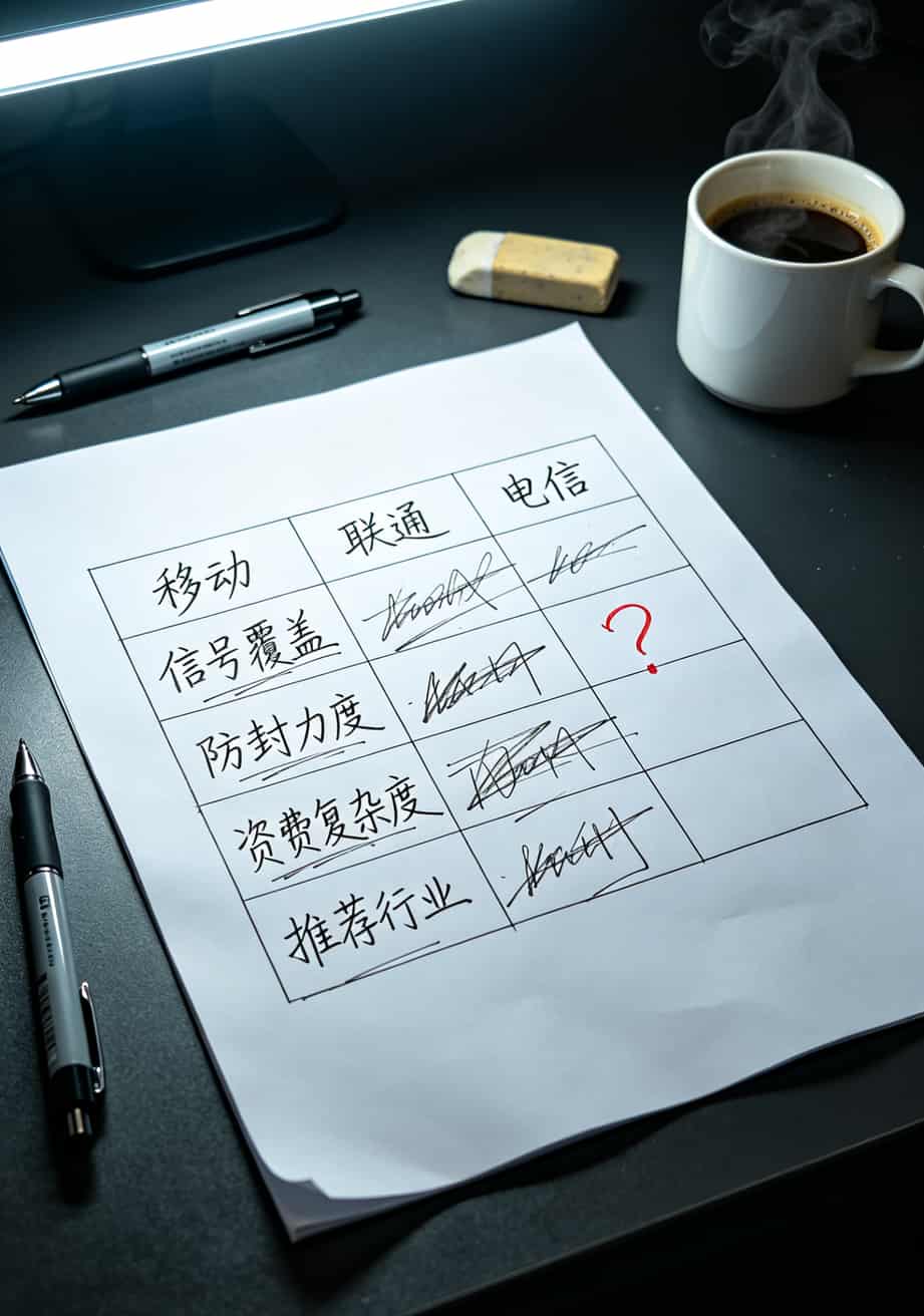 被“电信复机”折磨七八年,老李把压箱底的防封号狠招全抖出来了 三大运营商电销卡对比表格