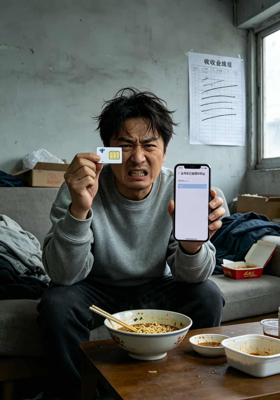干了8年催收换了十几张卡,中电信电销卡到底值不值得办?直接说结论 保定催收员张磊展示被查封的中电信电销卡