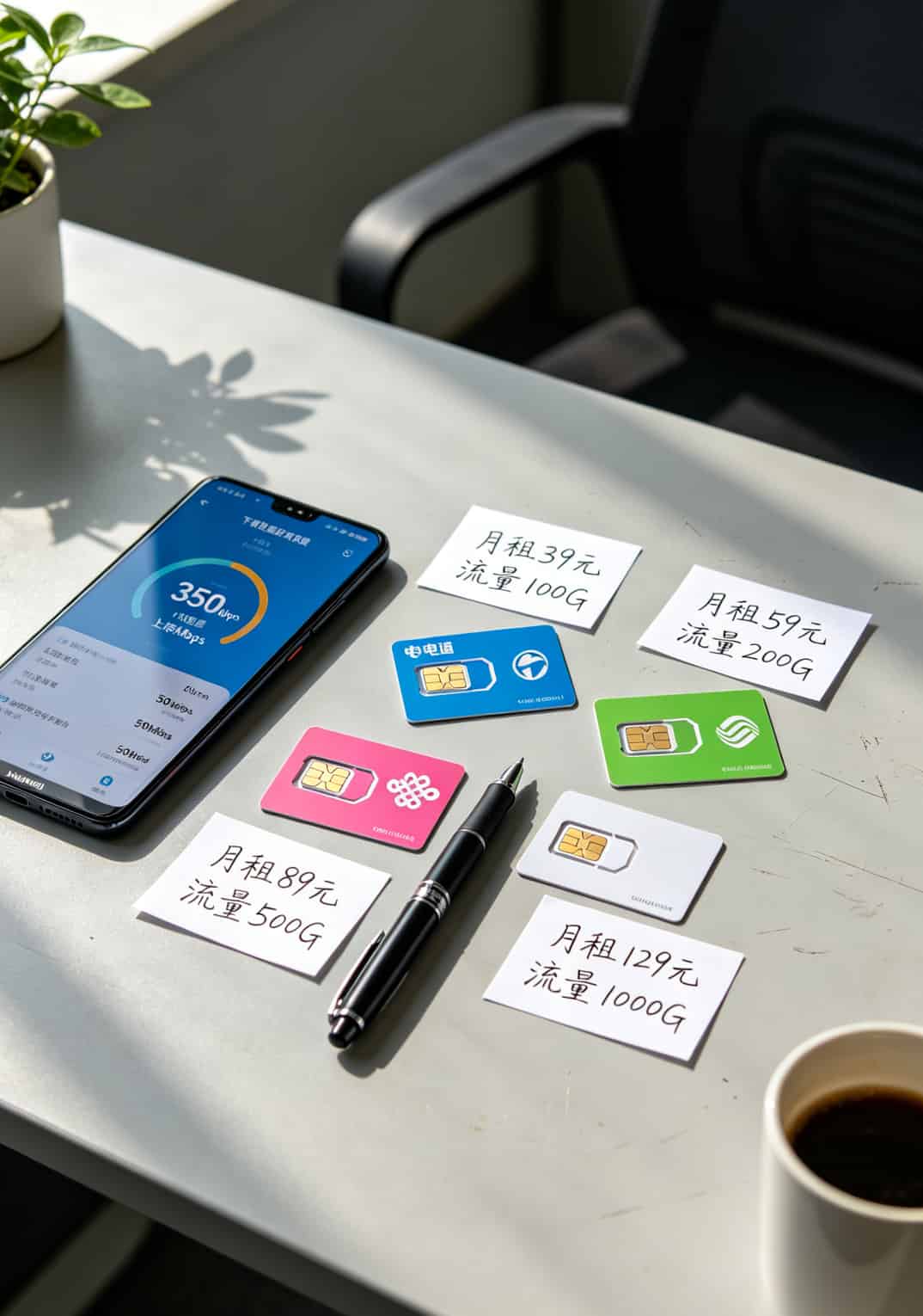 2021什么卡流量多又便宜?实测4张网red卡,我话费从128降到29 四款热门流量卡套餐参数对比表格实拍