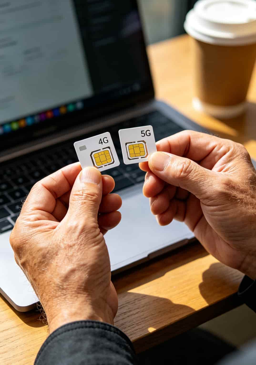 4g流量卡和5g流量卡对比示意图