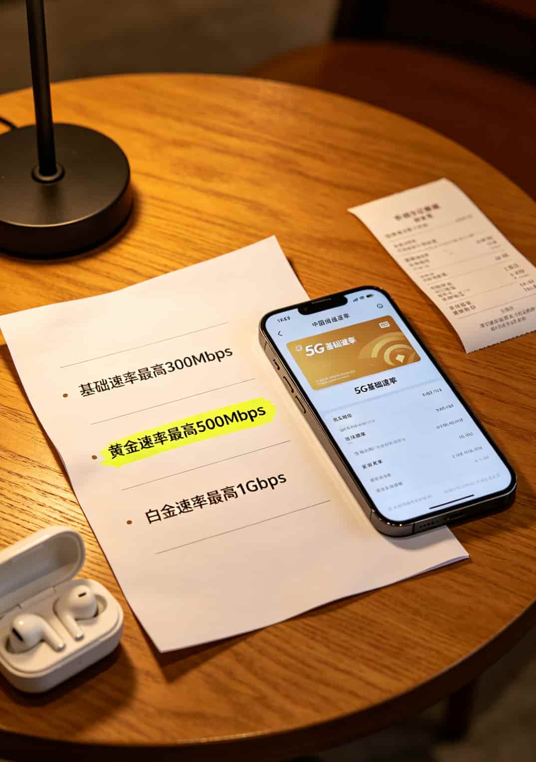 5G基础速率、黄金速率、白金速率对比表