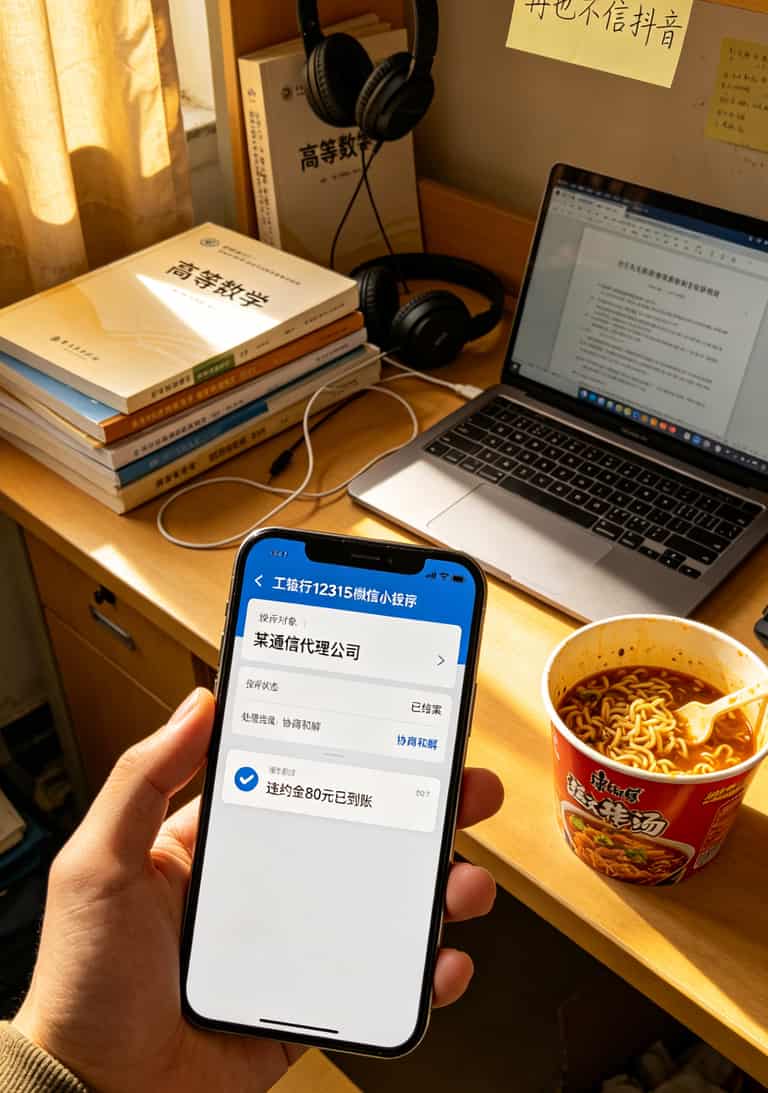 手写的费用计算草稿纸，用红笔圈出348和708两个数字