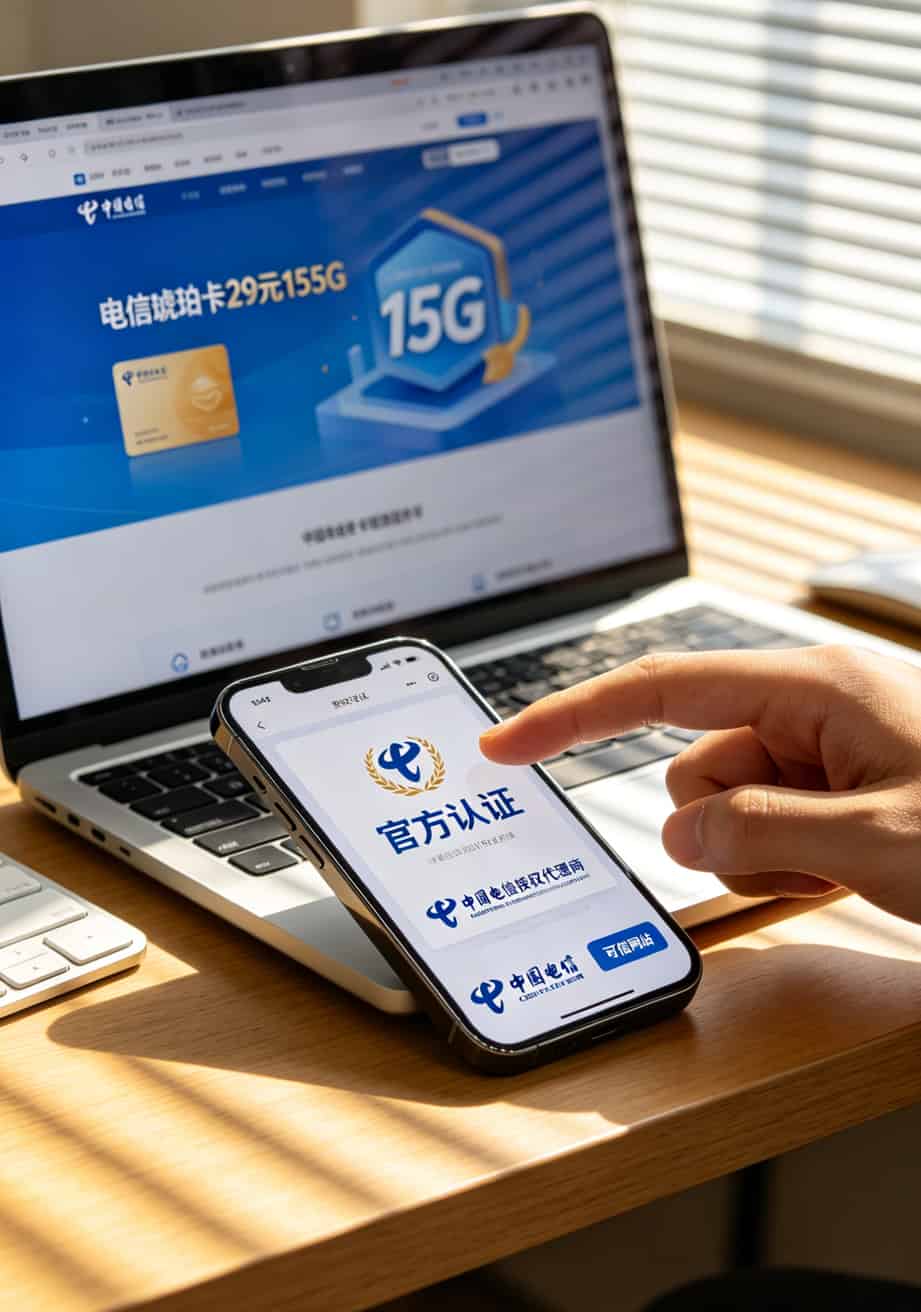 中国电信授权代理商标识示例