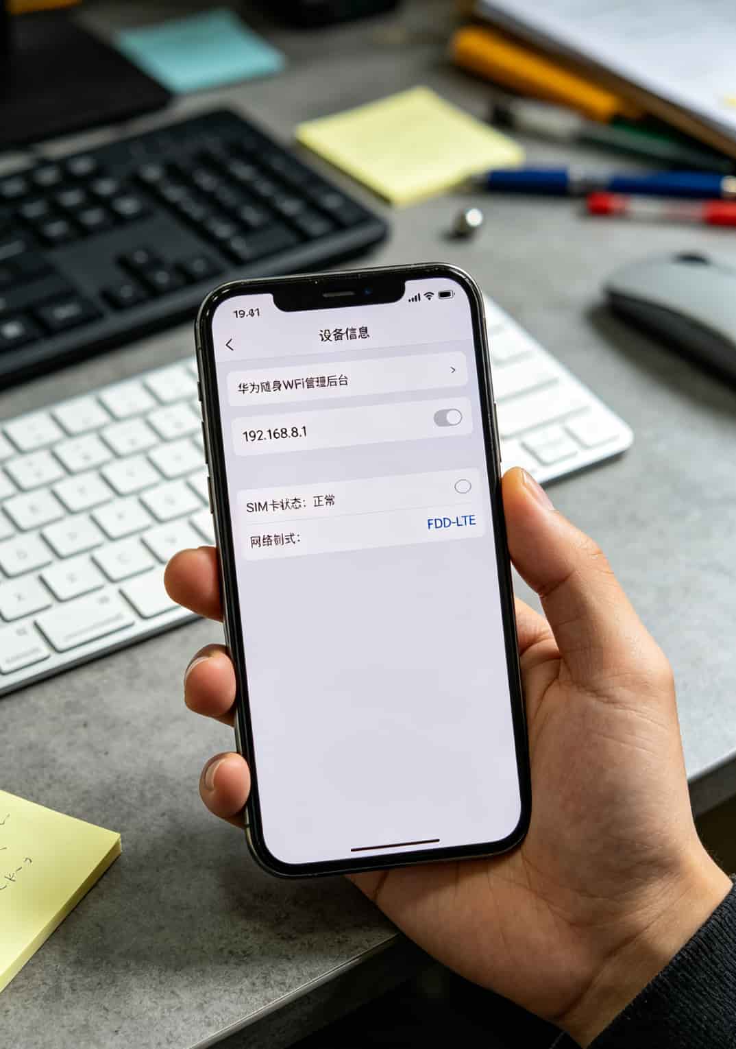 华为随身WiFi用户别再当冤大头了!找对办流量卡的地方,一年省下的钱够你吃10顿火锅 华为随身WiFi设备背面型号标签特写,显示设备型号和网络制式信息