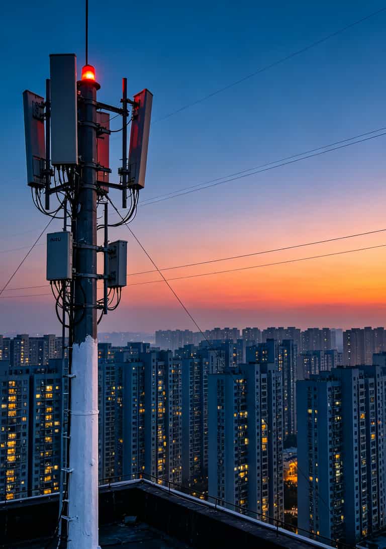 基站负载过高导致排队拥堵的比喻图
