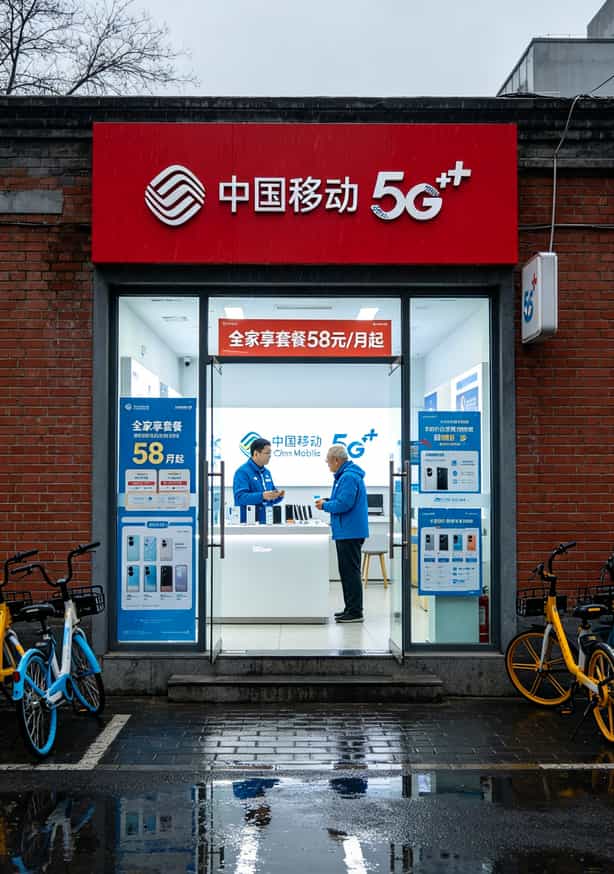 19元通用流量卡坑了多少人?我花2000块买了这些教训(附避坑指南) 北京双井中国移动营业厅门口照片