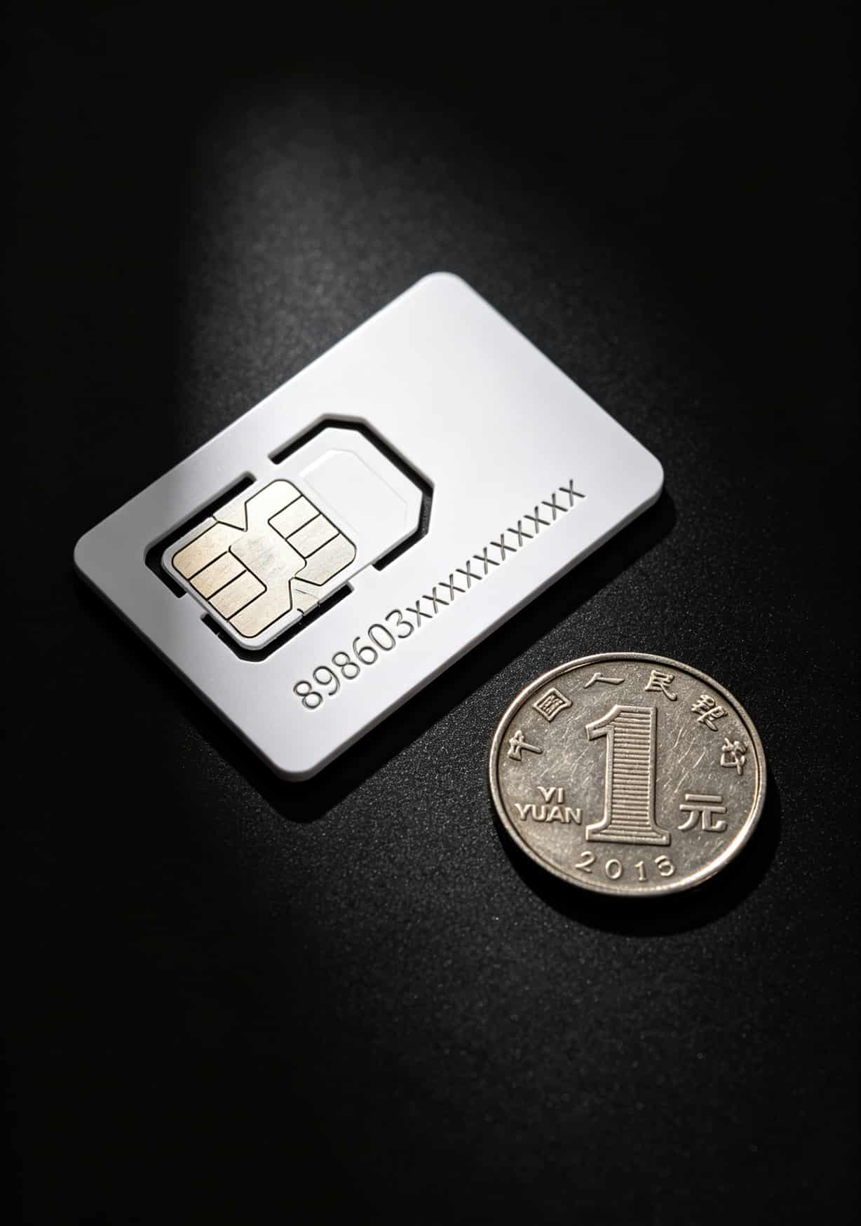 手机卡ICCID编号位置示意图