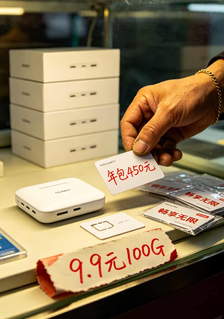 不坑人的流量卡在哪买?我跑8趟华强北的答案(附避坑清单) 手机截图展示运营商APP查询ICCID和套餐余量
