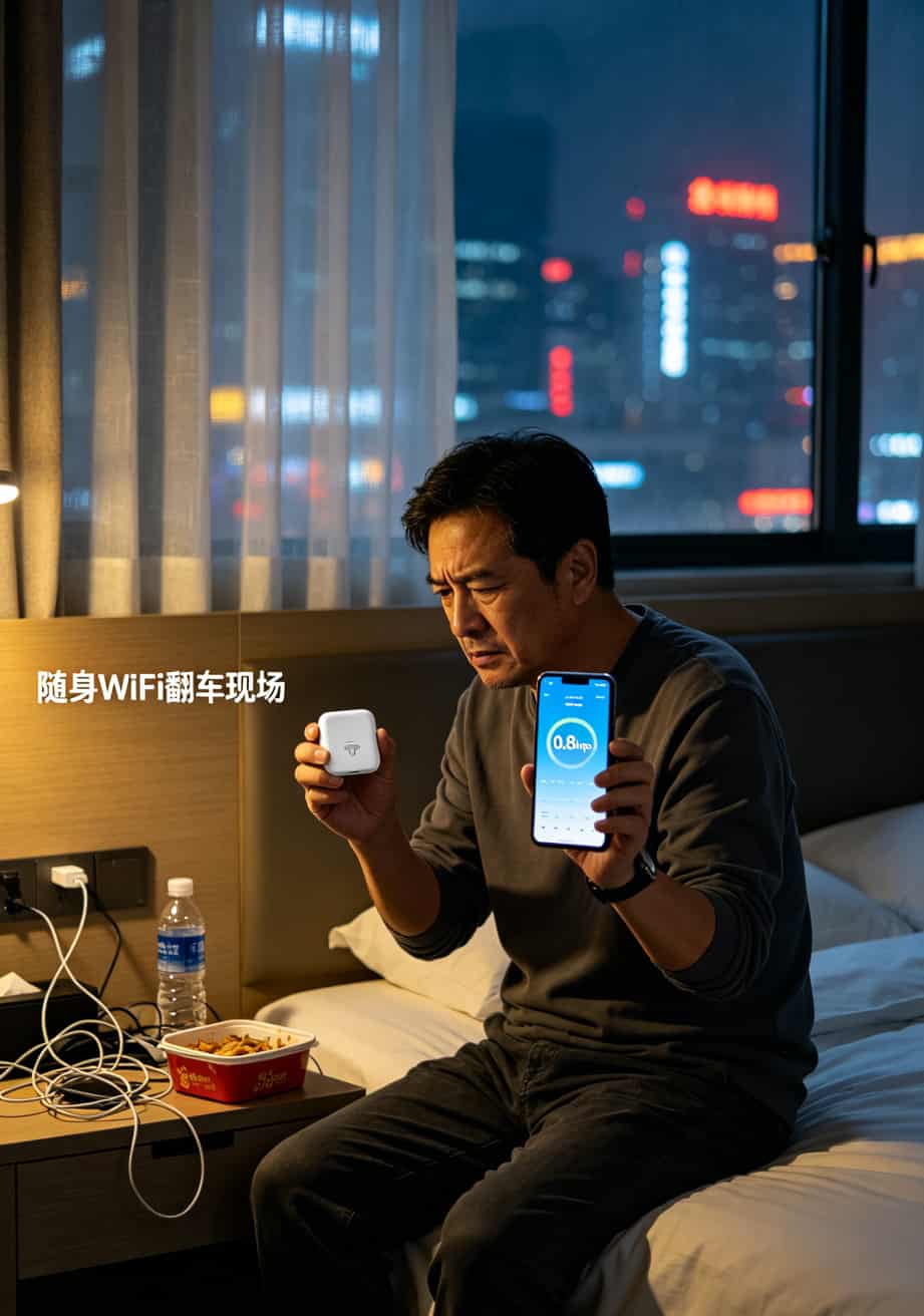 199元“霸王卡的流量”包年,我用了19天就后悔了(附避坑指南) 手机测速截图,显示下载速度只有0.8Mbps