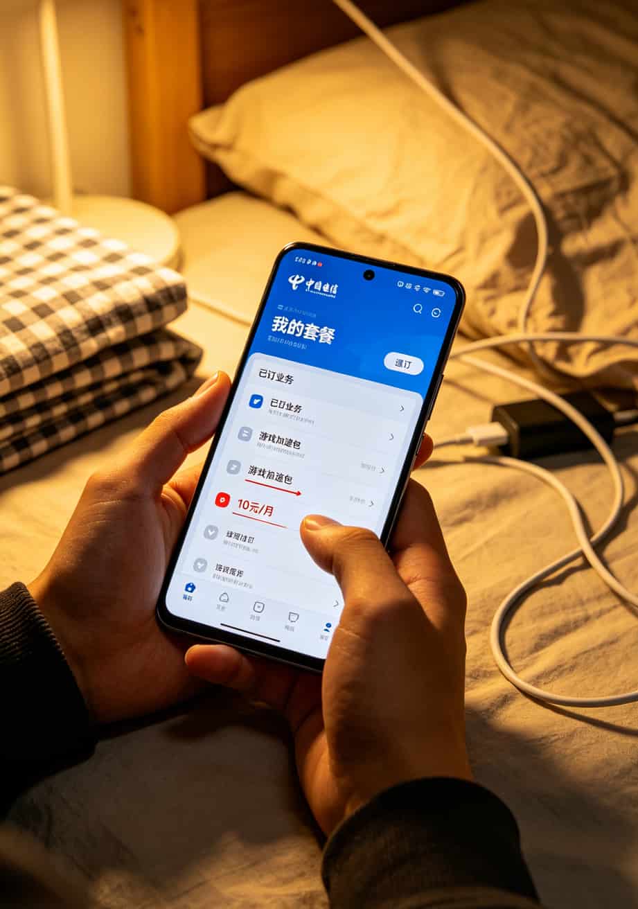 电信APP套餐查询页面截图