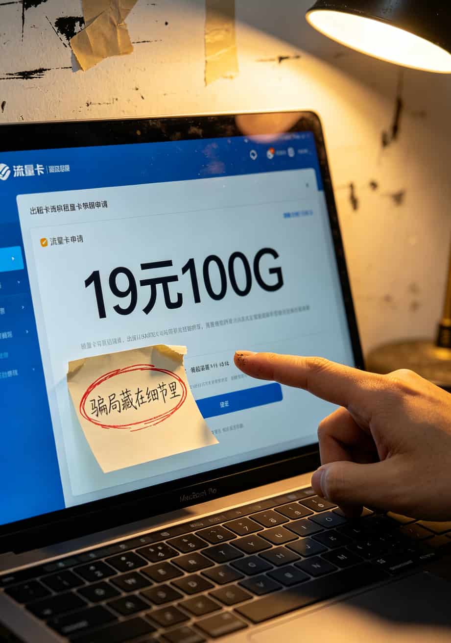 中国移动官方APP查询页面，显示“未查询到该ICCID信息”