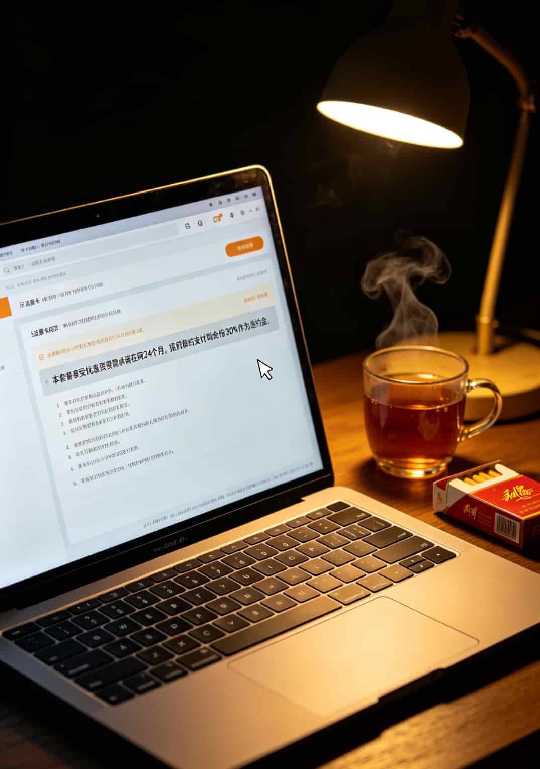合约期条款在详情页中的位置示意图