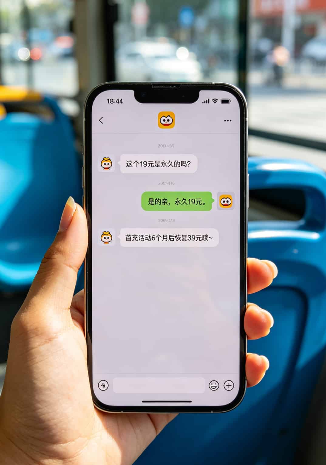 19元100g流量卡坑了我半年,换电信永久29元流量卡后才算真正省心 手机聊天截图,显示与客服确认套餐细节的对话