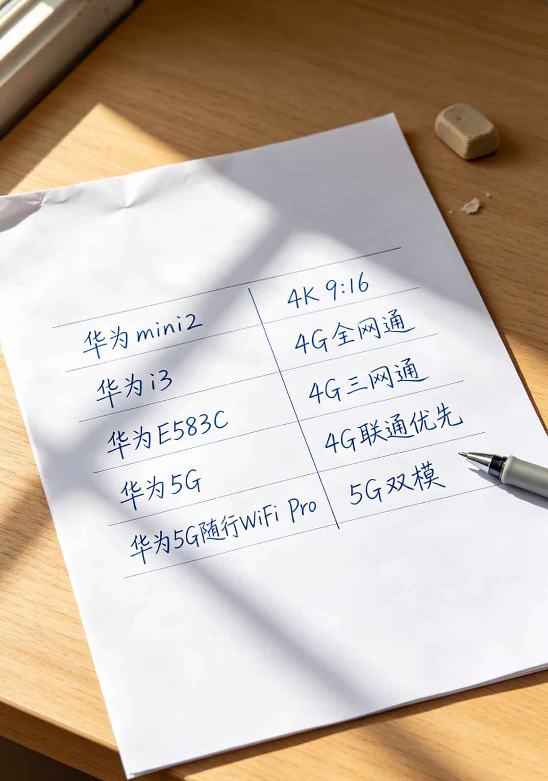 电信流量卡手机卡办理?华为随身WiFi用户别再交这些智商税了 华为不同型号随身WiFi支持的网络制式对比表