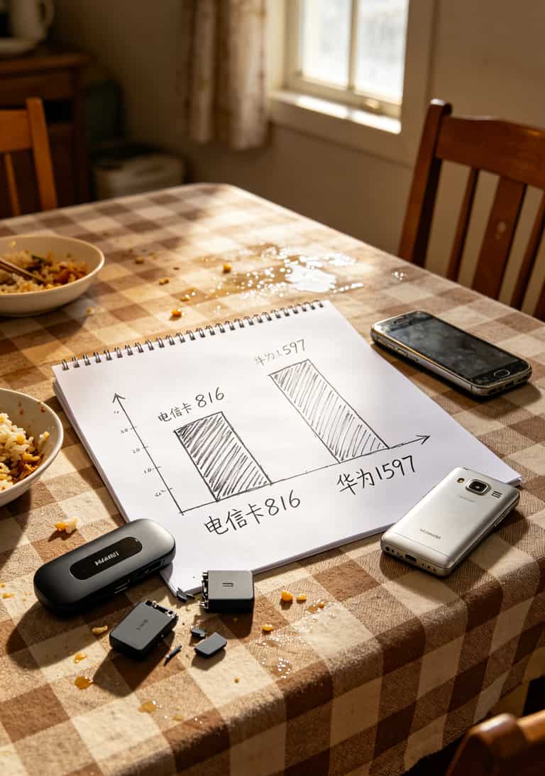 电信29元155g流量卡,踩坑半年总结:省了钱但没完全省 两年费用对比柱状图,电信卡816元vs华为随身WiFi1597元