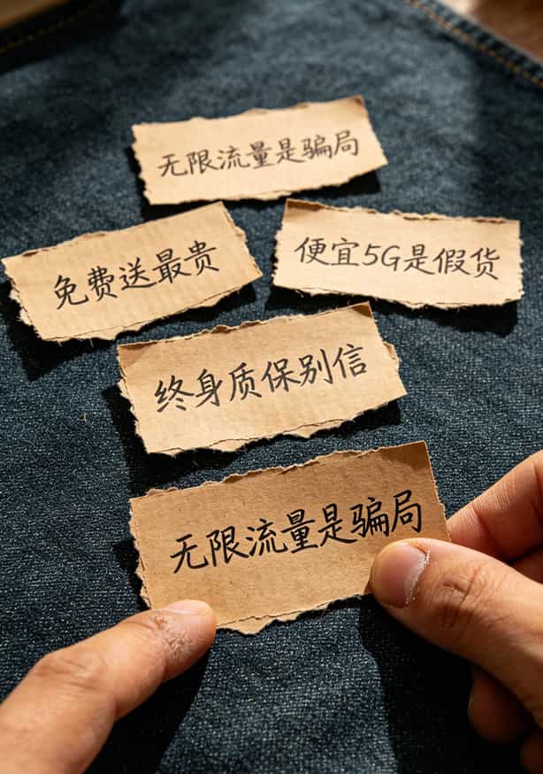 五条避坑建议做成的手绘卡片图