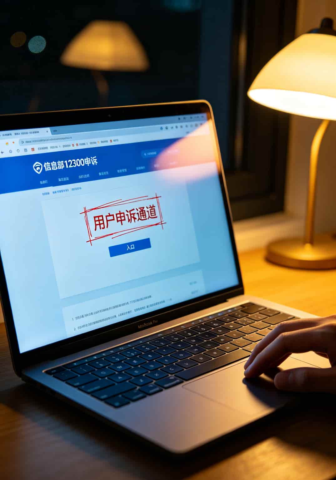 流量卡怎么买划算?19元100G背后的真相,看完你就不纠结了 工信部申诉页面截图,重点标注“用户申诉通道”入口
