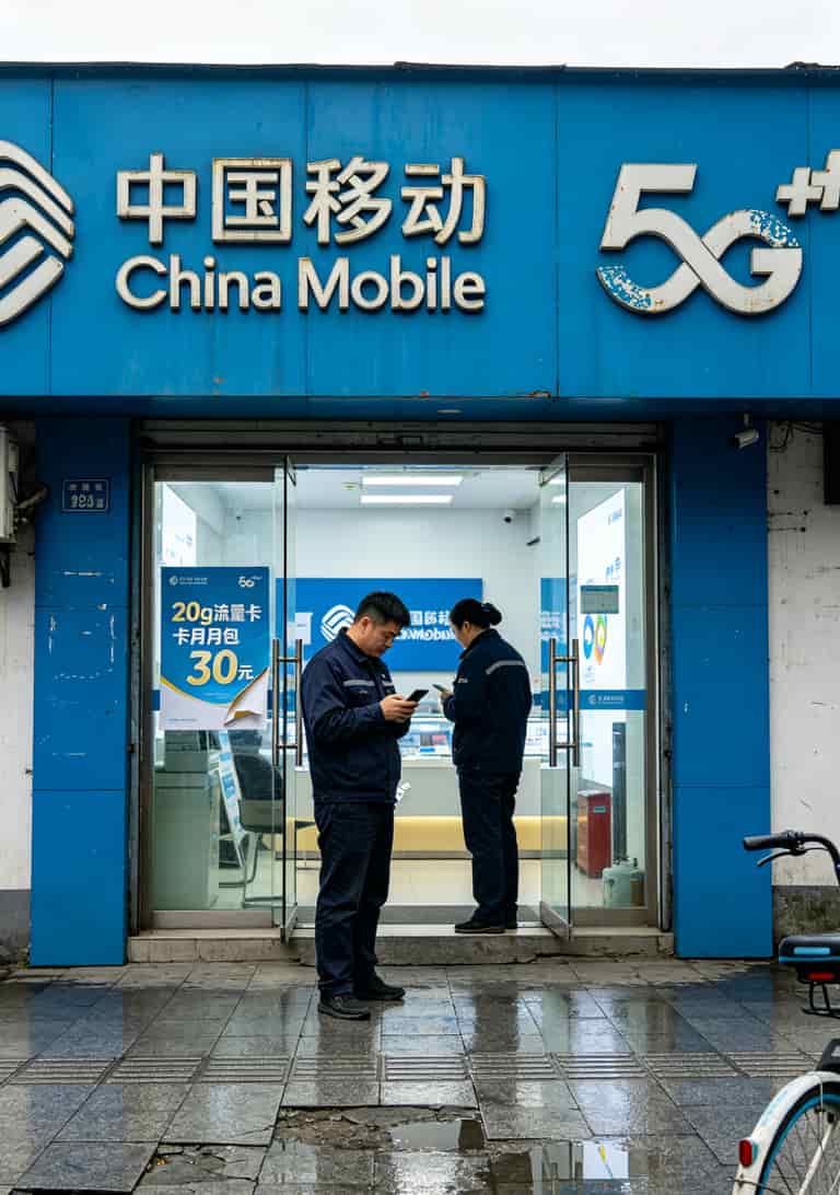杭州文三路移动营业厅门头照片