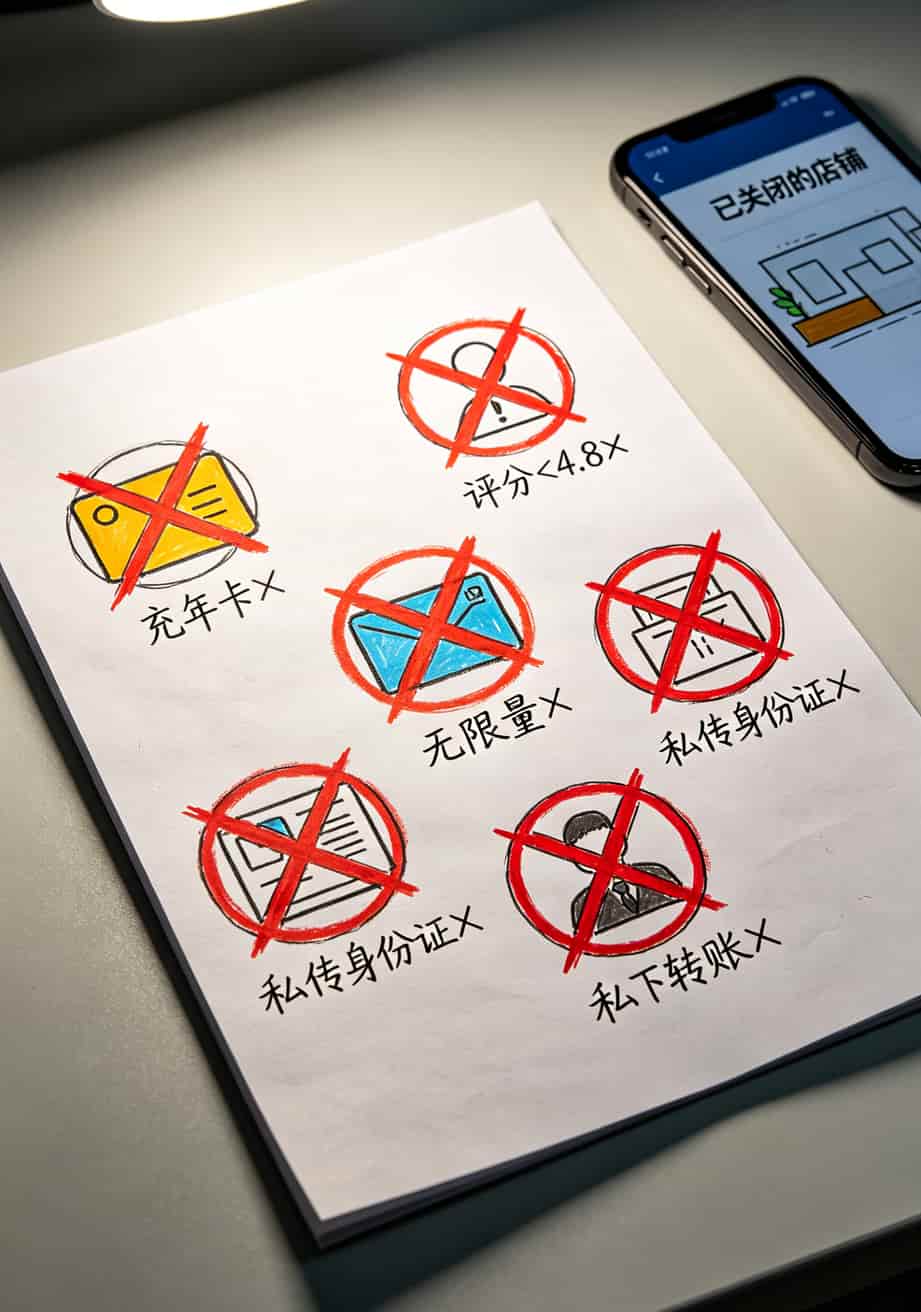 流量卡最便宜怎么找?我花了三年学费,总算搞明白了这套组合 商品页面灰色小字限速条款示例截图