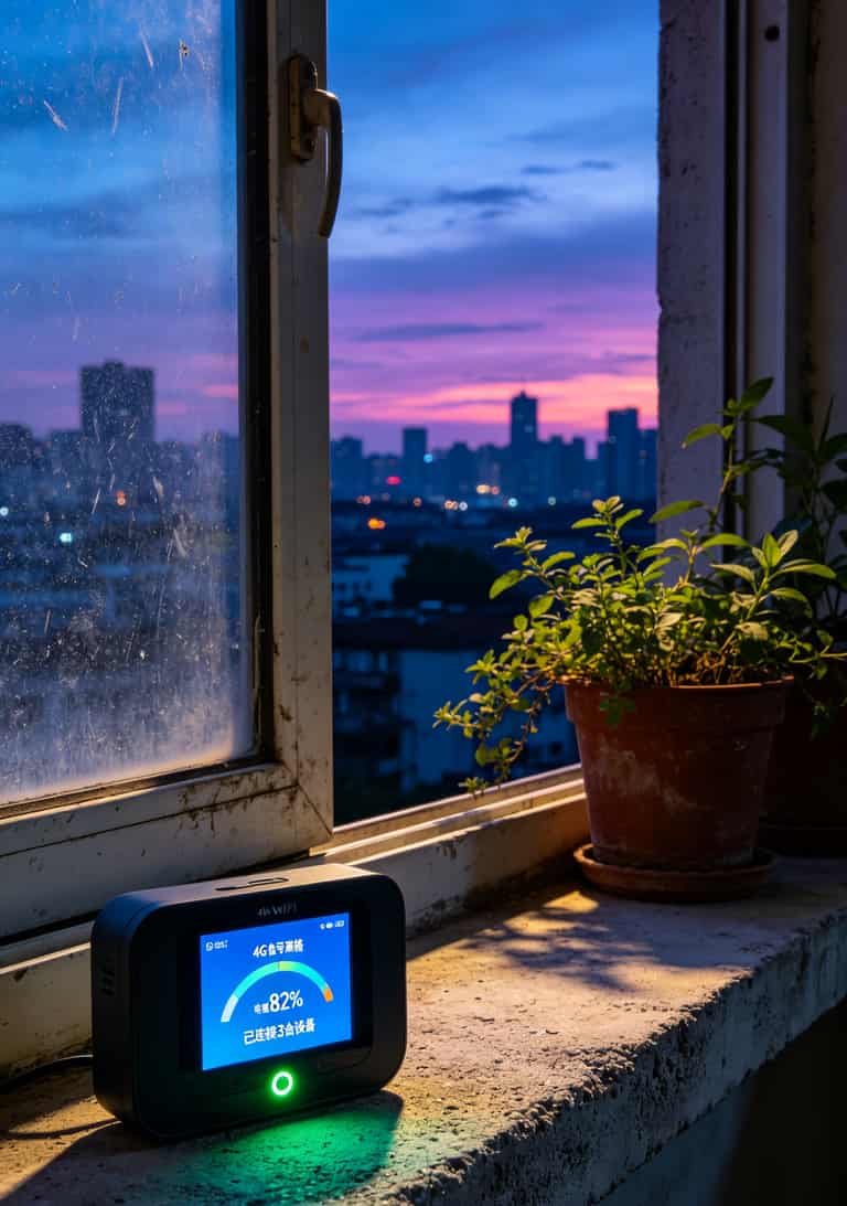 随身WiFi后台设置页面，显示热点共享开关位置