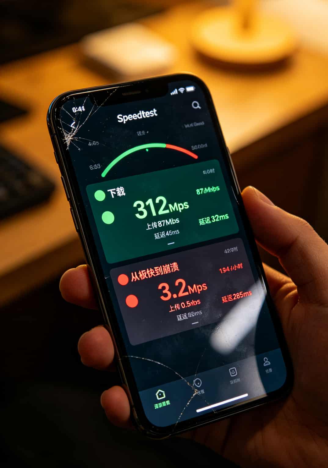 华为5G随身WiFi到底配哪个电信卡流量包月套餐?踩坑5次亏了200块,这篇给你抄作业 深圳福田皇庭广场实测三张电信卡流量包月套餐的网速数据对比柱状图