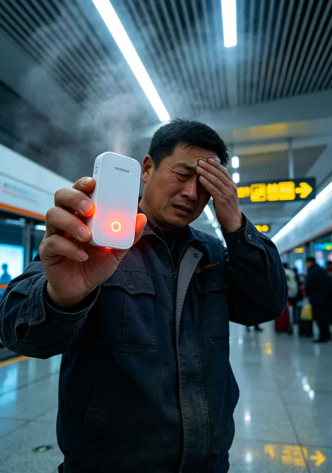 华山随身WiFi航空铝外壳细节特写